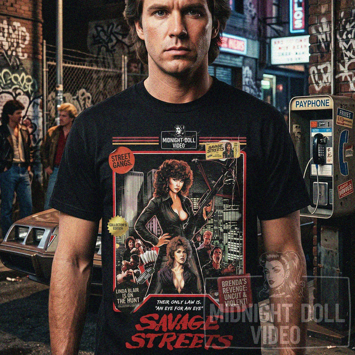 Savage Streets (1984) - "Brenda's Revenge" VHS Tribute T-Shirt