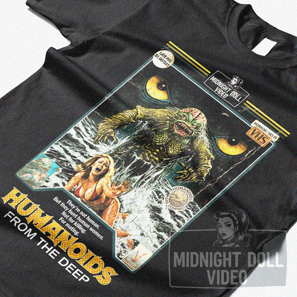 Humanoids From The Deep (1980) - "Beach Danger" VHS Tribute T-Shirt