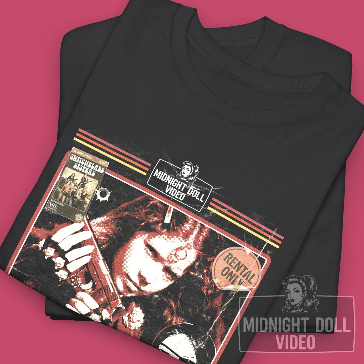 SWITCHBLADE SISTERS (1975) - "SO EASY TO KILL" VHS TRIBUTE T-SHIRT