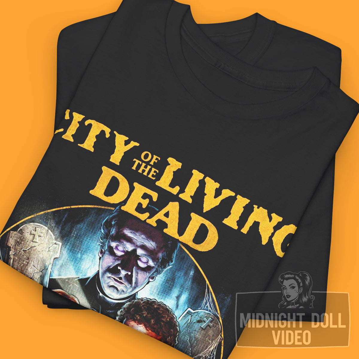 CITY OF THE LIVING DEAD (1980) - "THE GATES OF HELL" VINTAGE T-SHIRT