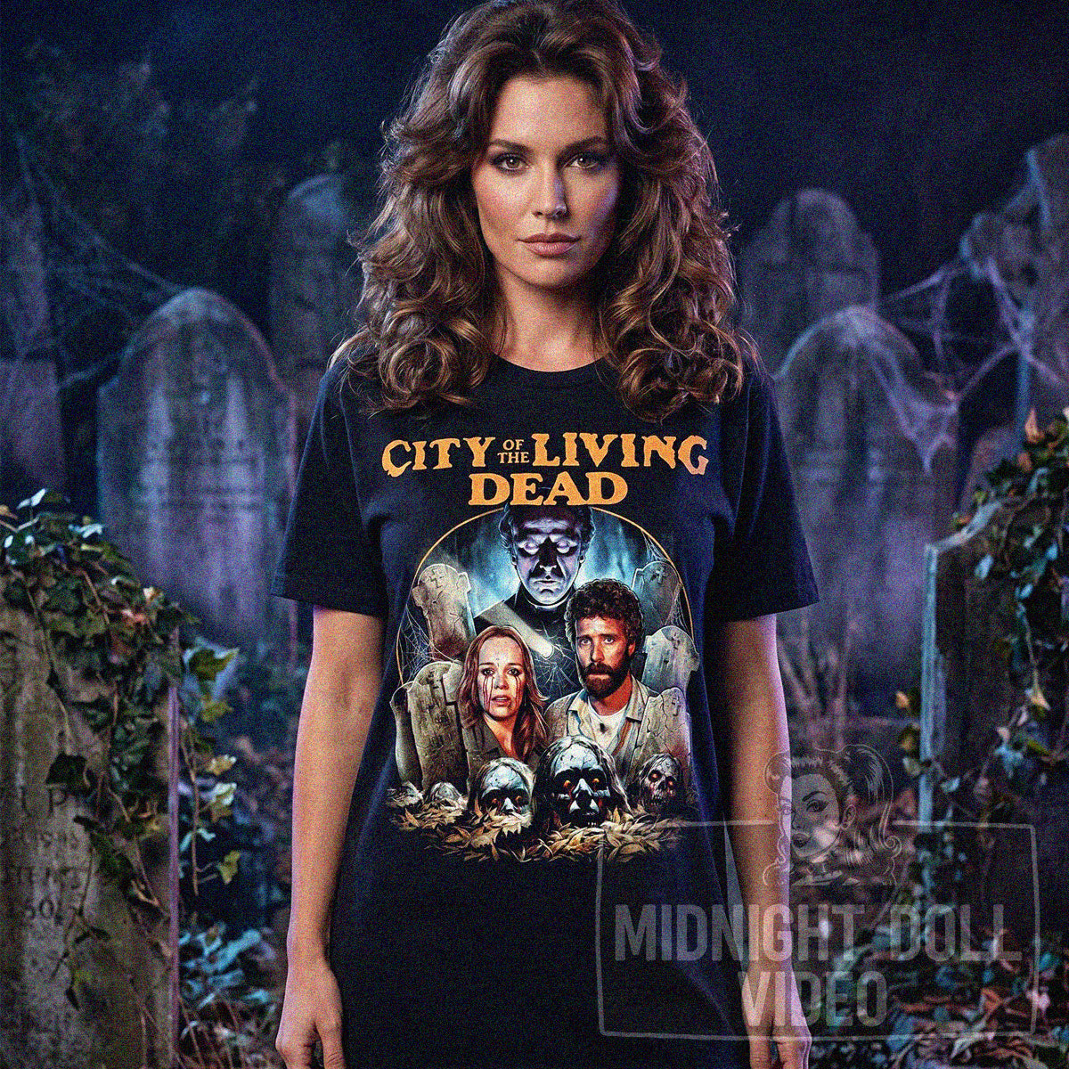 CITY OF THE LIVING DEAD (1980) - "THE GATES OF HELL" VINTAGE T-SHIRT