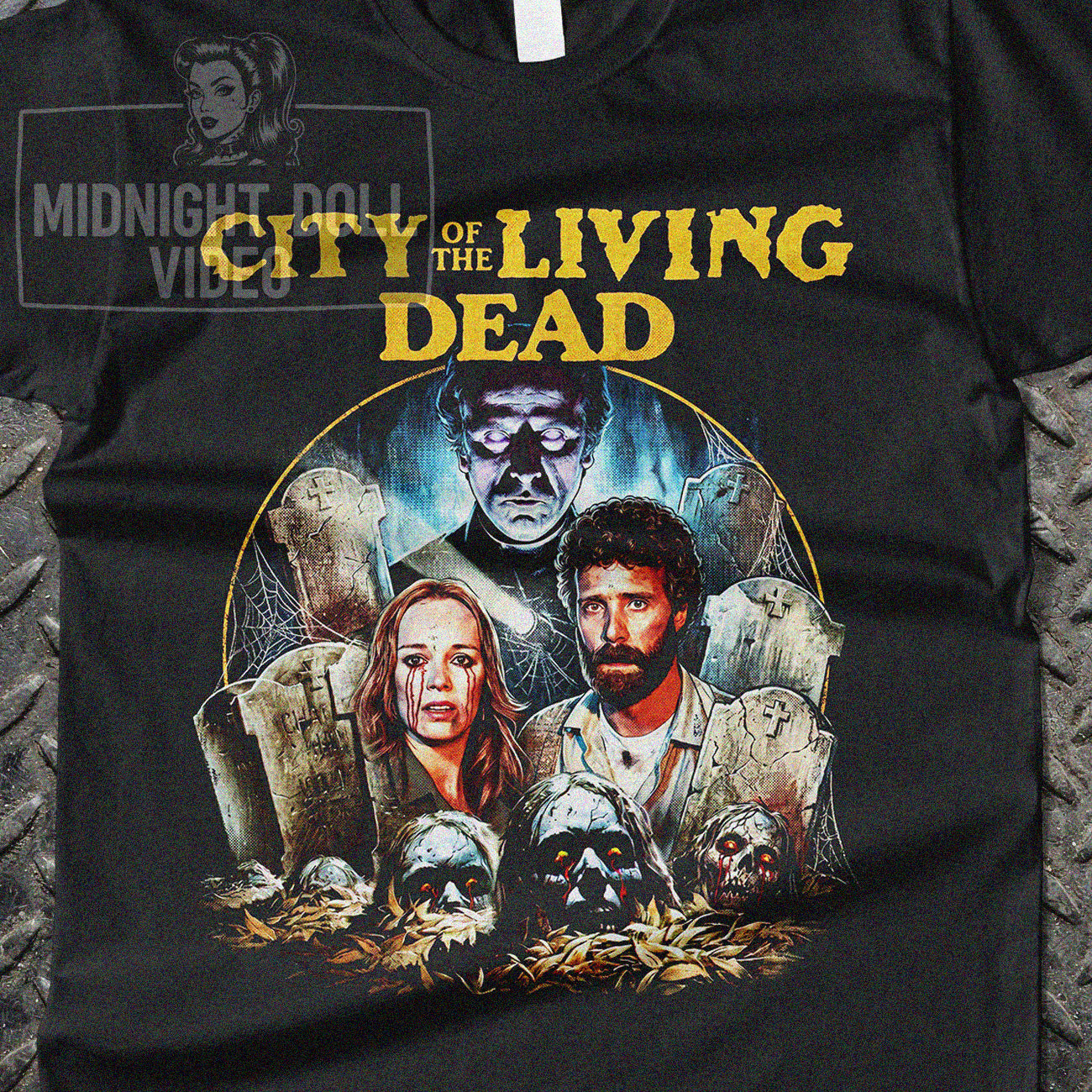 CITY OF THE LIVING DEAD (1980) - "THE GATES OF HELL" VINTAGE T-SHIRT