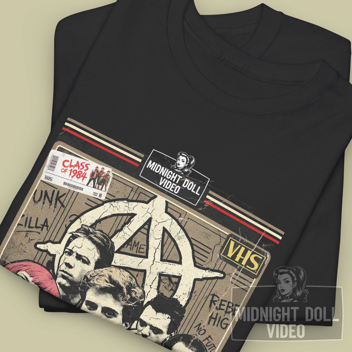 CLASS OF 1984 (1982) - "WE ARE THE FUTURE" PUNK - VHS TRIBUTE T-SHIRT