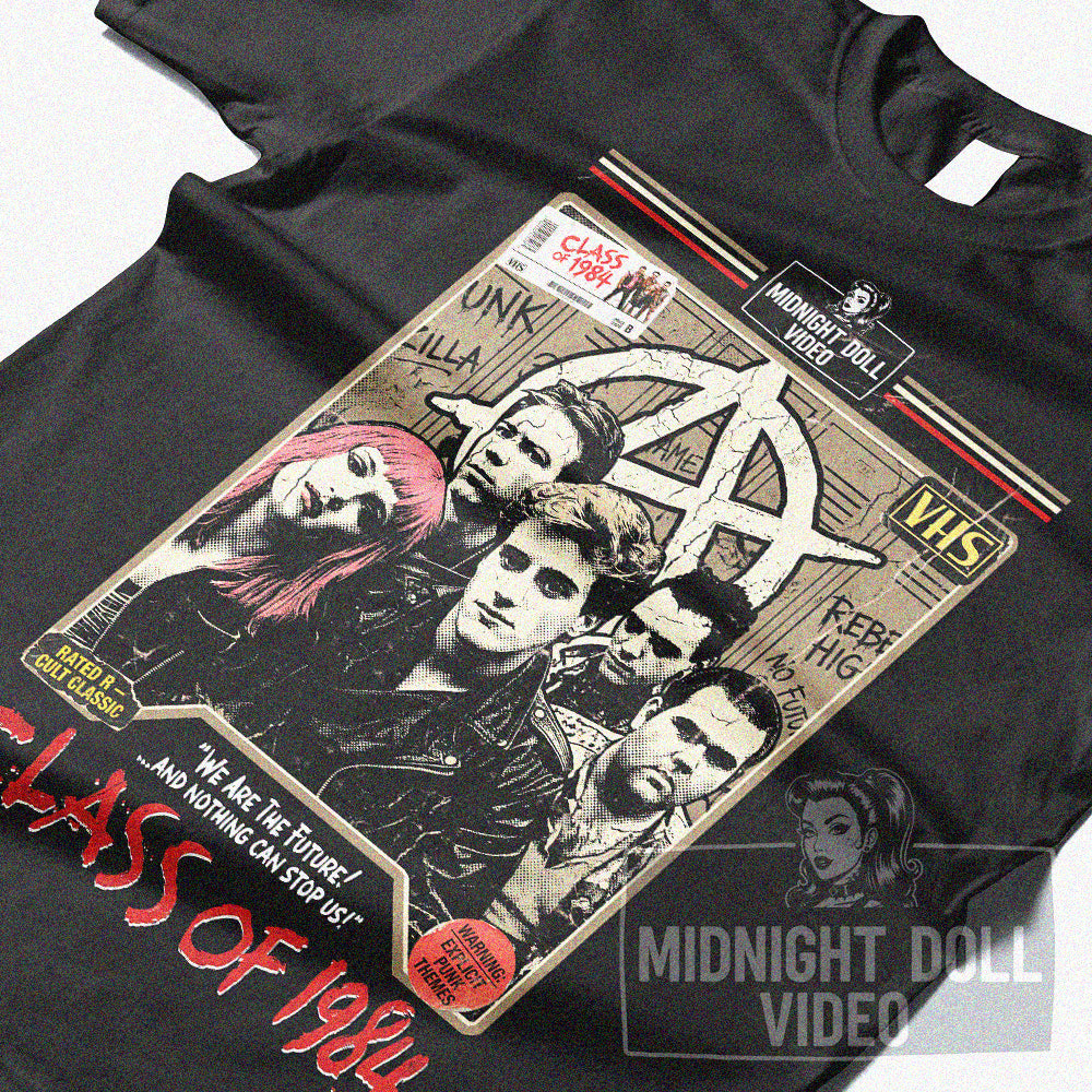 CLASS OF 1984 (1982) - "WE ARE THE FUTURE" PUNK - VHS TRIBUTE T-SHIRT