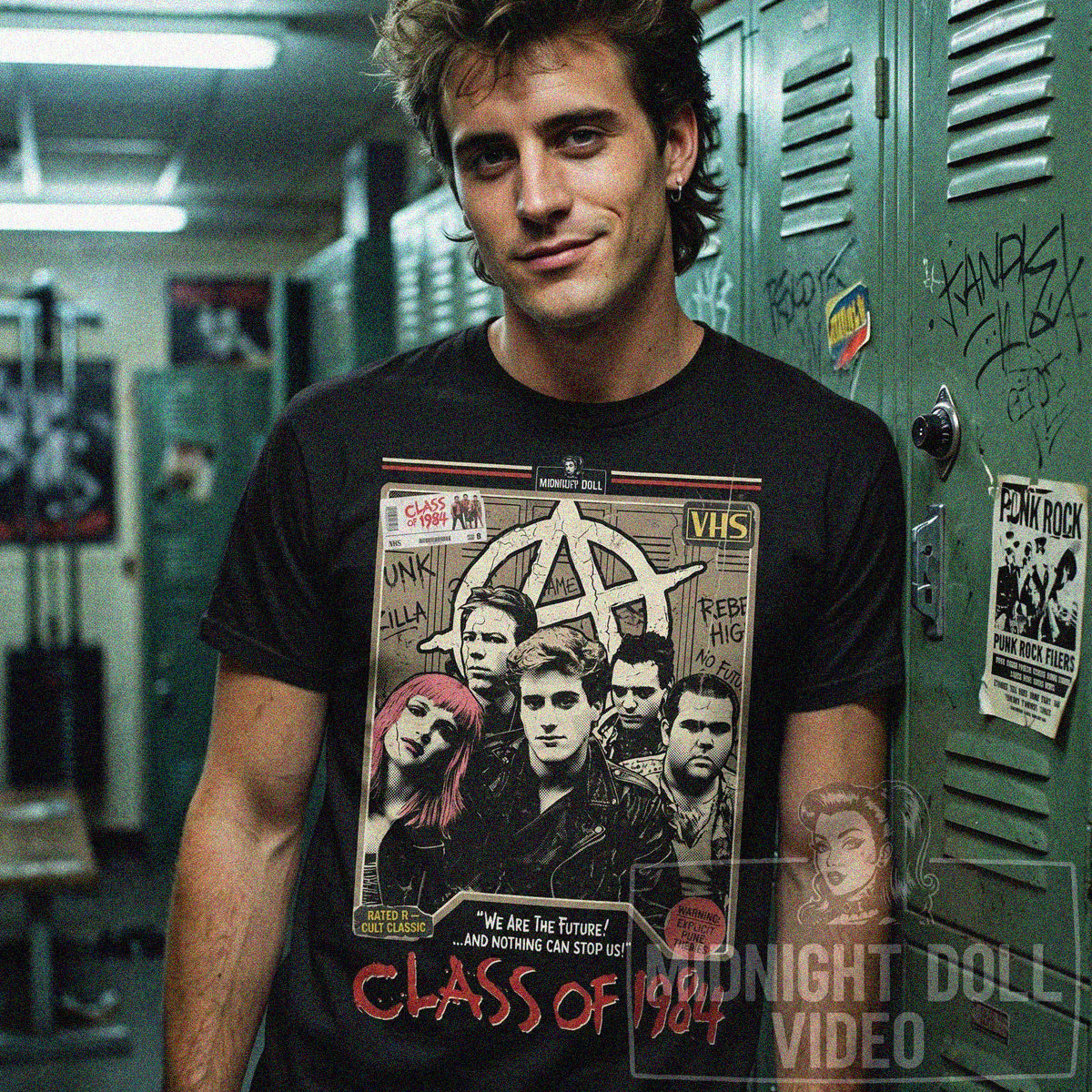 CLASS OF 1984 (1982) - "WE ARE THE FUTURE" PUNK - VHS TRIBUTE T-SHIRT