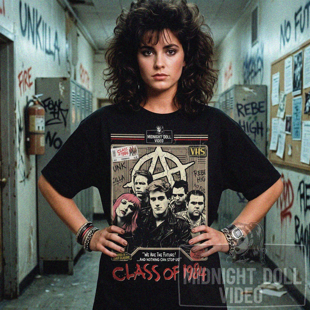 CLASS OF 1984 (1982) - "WE ARE THE FUTURE" PUNK - VHS TRIBUTE T-SHIRT