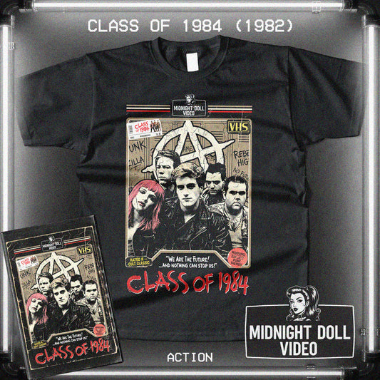 CLASS OF 1984 (1982) - "WE ARE THE FUTURE" PUNK - VHS TRIBUTE T-SHIRT