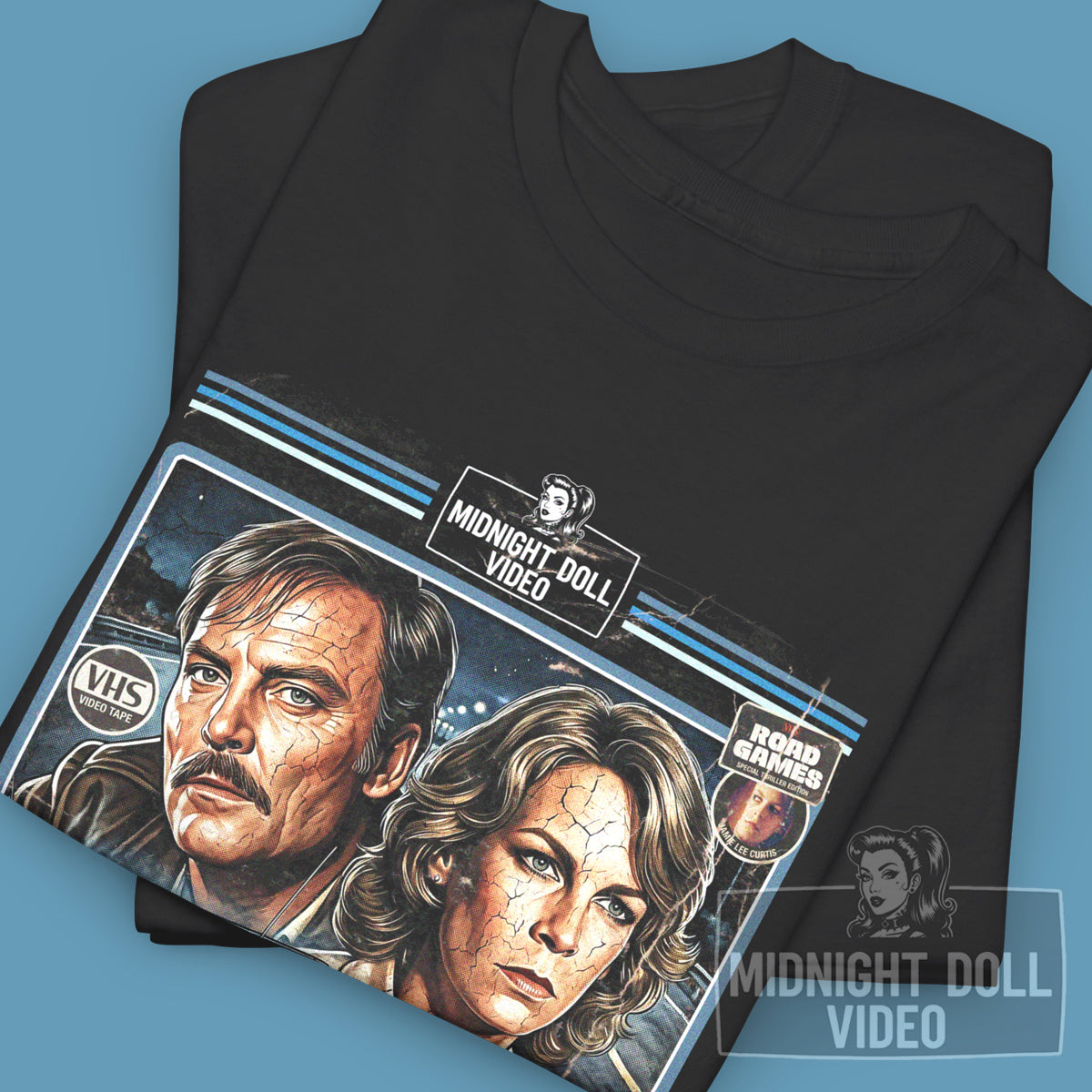 ROAD GAMES (1981) - "THE DEADLIEST GAME" - VHS TRIBUTE T-SHIRT