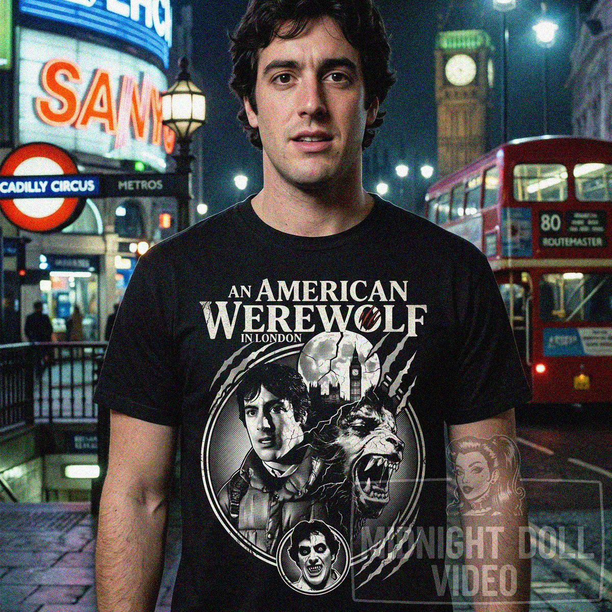 An American Werewolf in London (1981) - "Beware the Moon" Vintage T-Shirt