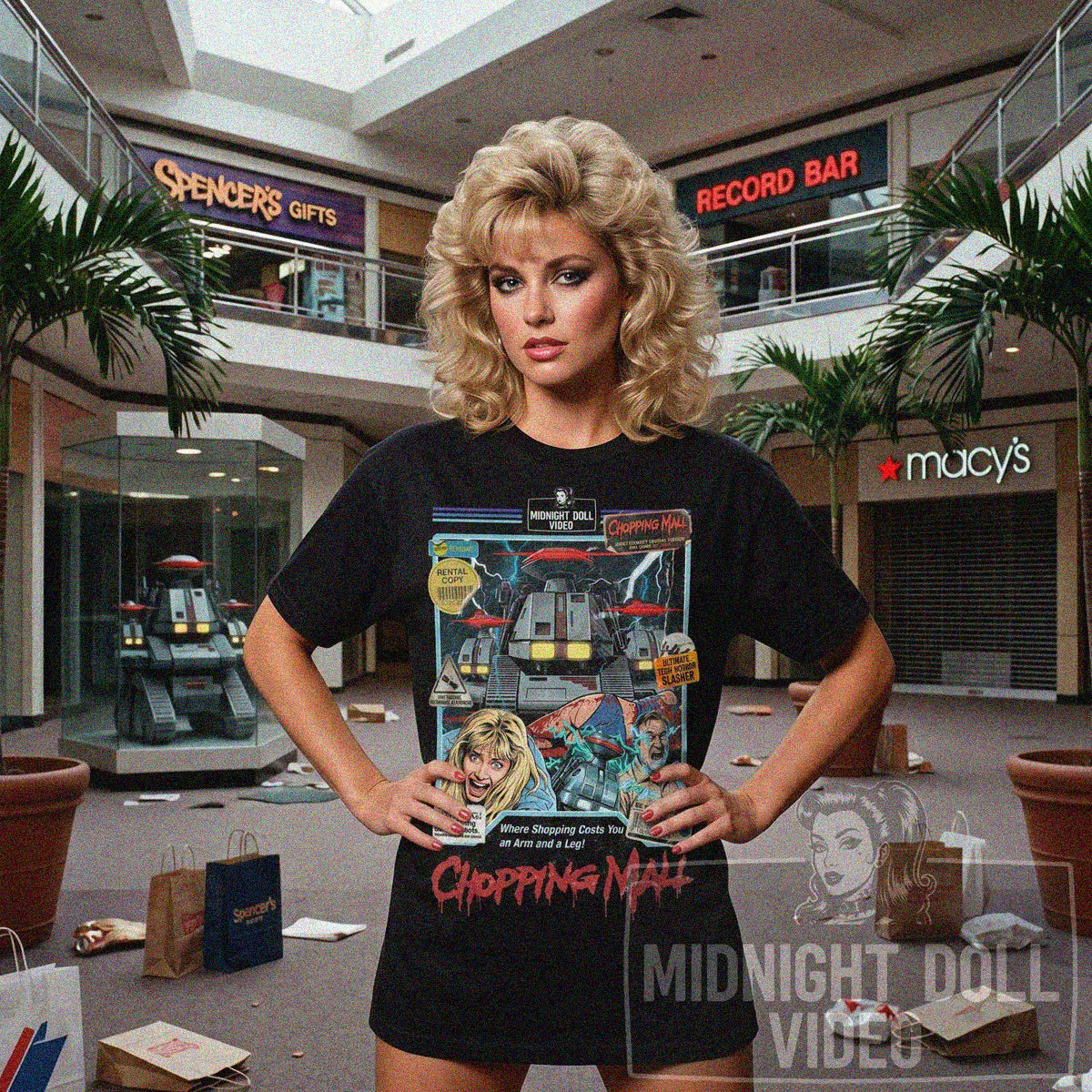 Chopping Mall (1986) - "Killbots" VHS Tribute T-Shirt