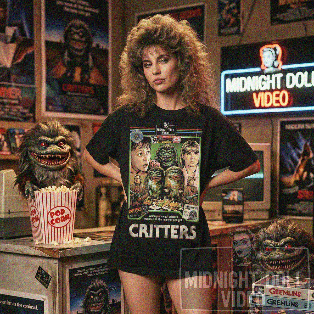 Critters (1986) - VHS Tribute T‑Shirt