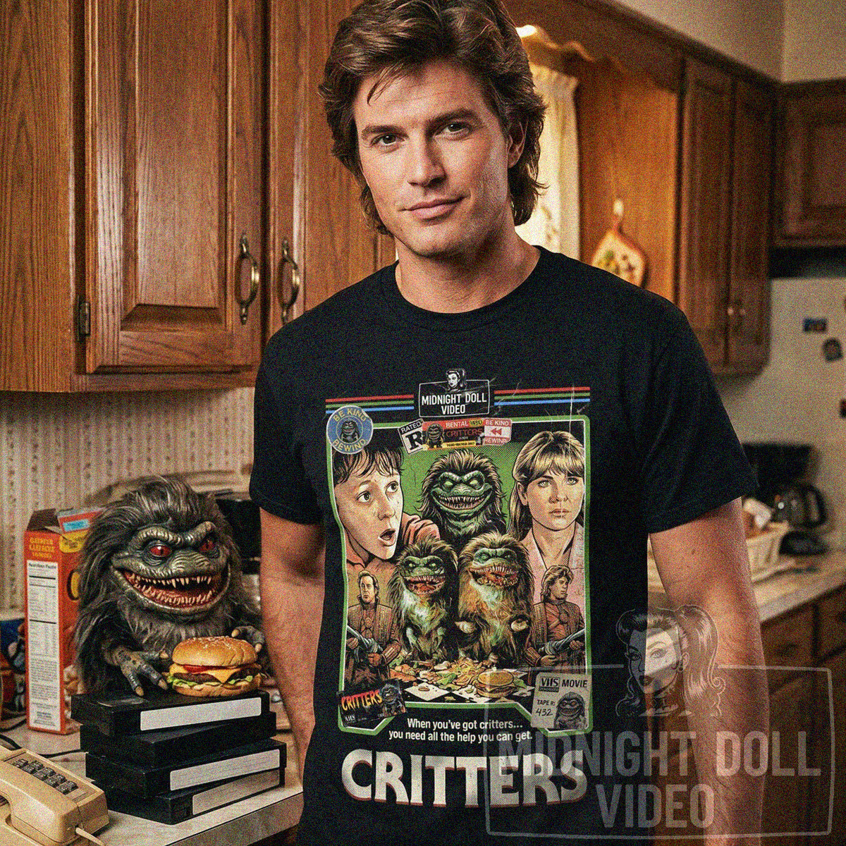 Critters (1986) - VHS Tribute T‑Shirt