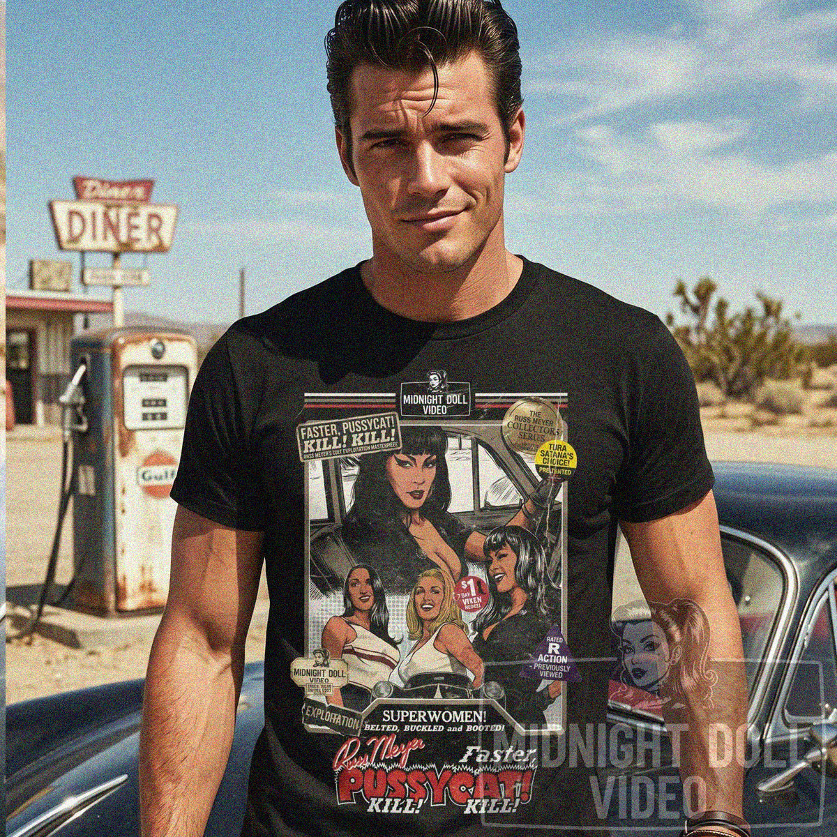 Faster, Pussycat! Kill! Kill! (1965) - VHS Tribute T-Shirt