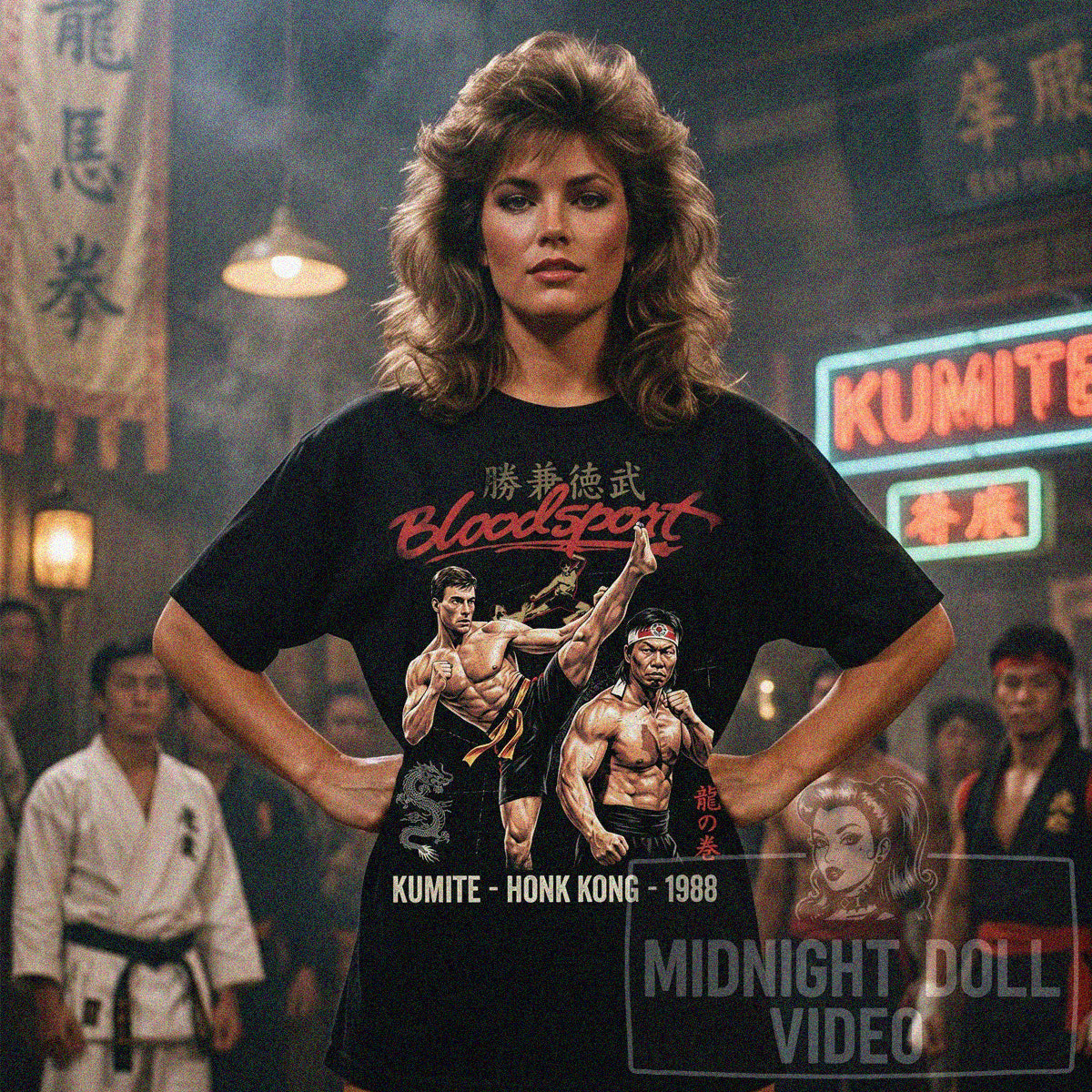 Bloodsport (1988) ''Jean-Claude Van Damme'' Vintage T-Shirt