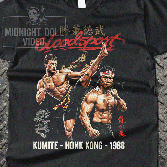 Bloodsport (1988) ''Jean-Claude Van Damme'' Vintage T-Shirt