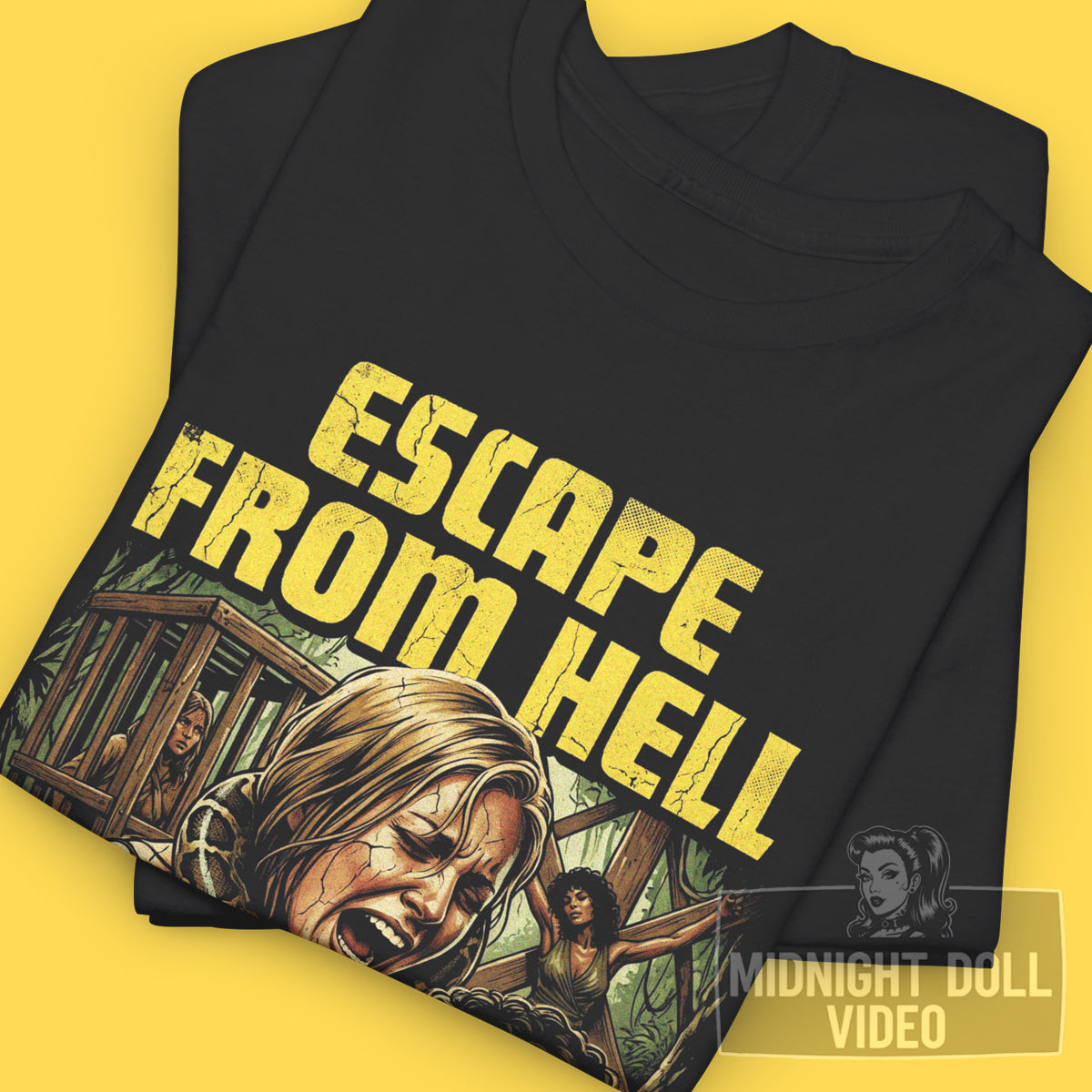 ESCAPE FROM HELL - "A GRINDHOUSE CLASSIC" VINTAGE T-SHIRT