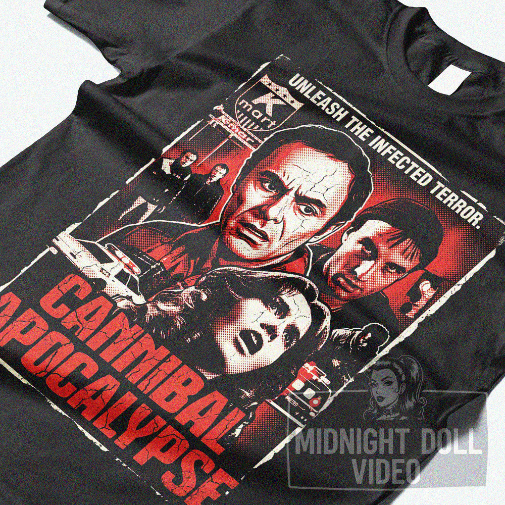 CANNIBAL APOCALYPSE (1980) - "UNLEASH THE INFECTED TERROR" VINTAGE T-SHIRT