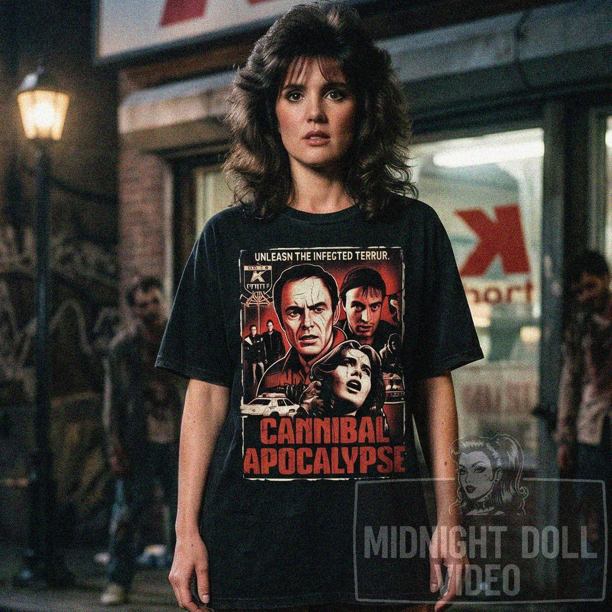 CANNIBAL APOCALYPSE (1980) - "UNLEASH THE INFECTED TERROR" VINTAGE T-SHIRT