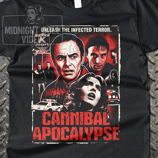 CANNIBAL APOCALYPSE (1980) - "UNLEASH THE INFECTED TERROR" VINTAGE T-SHIRT
