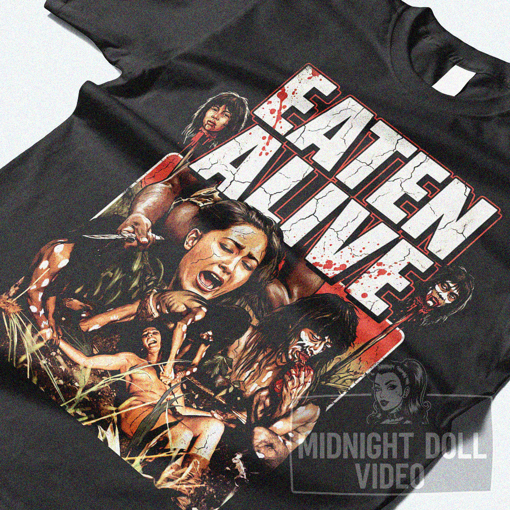 EATEN ALIVE (1980) - "THE ULTIMATE JUNGLE SHOCKER" VINTAGE T-SHIRT