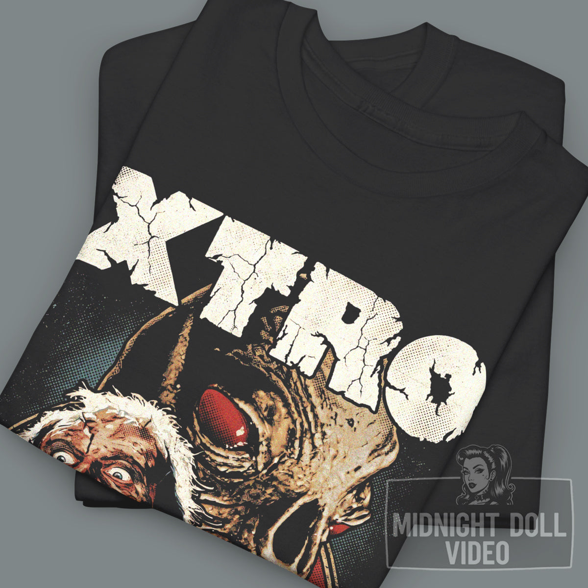 XTRO (1982) - "SOME EXTRA-TERRESTRIALS AREN'T FRIENDLY" VINTAGE T-SHIRT