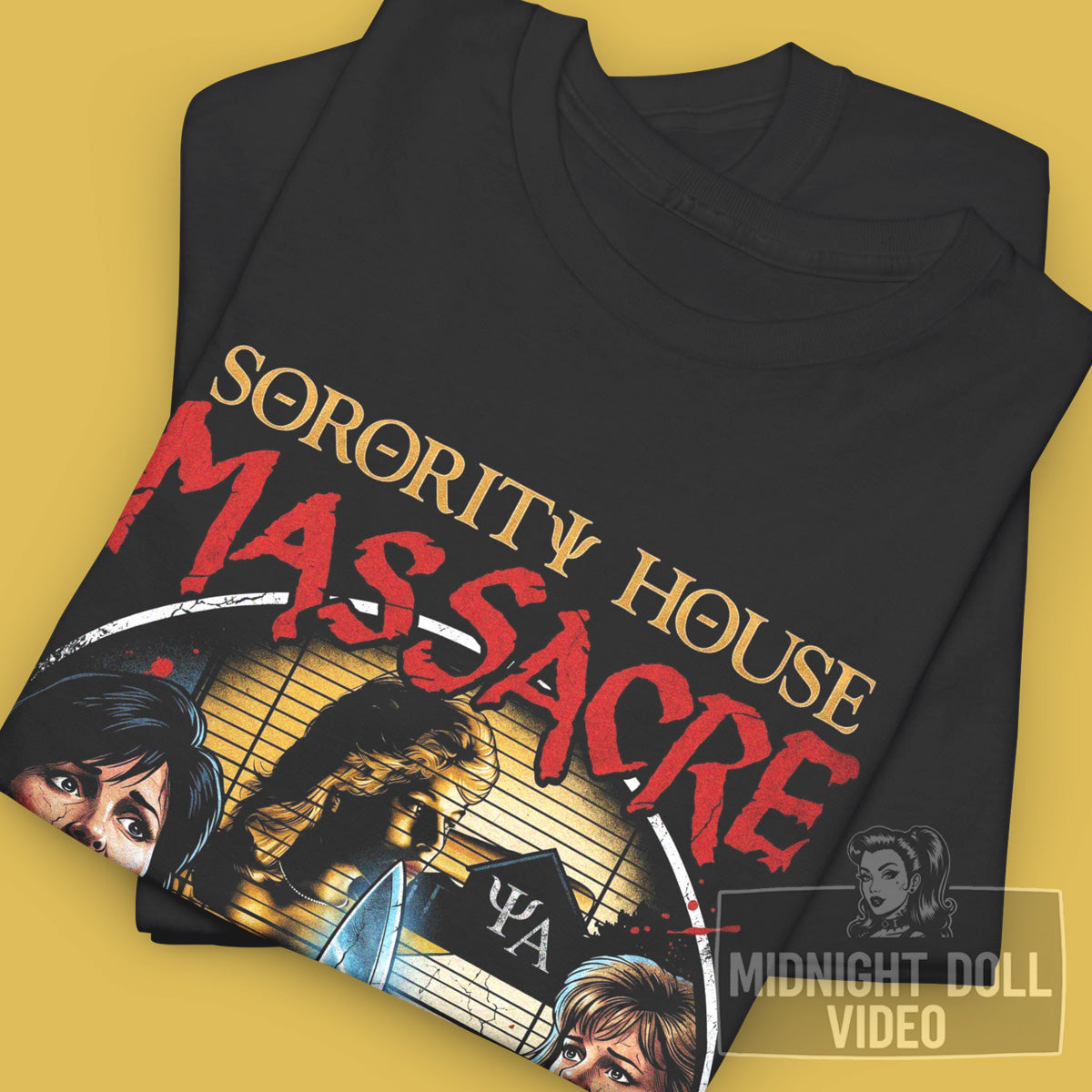 SORORITY HOUSE MASSACRE (1986) - "THE NIGHTMARE IS REAL" VINTAGE T-SHIRT