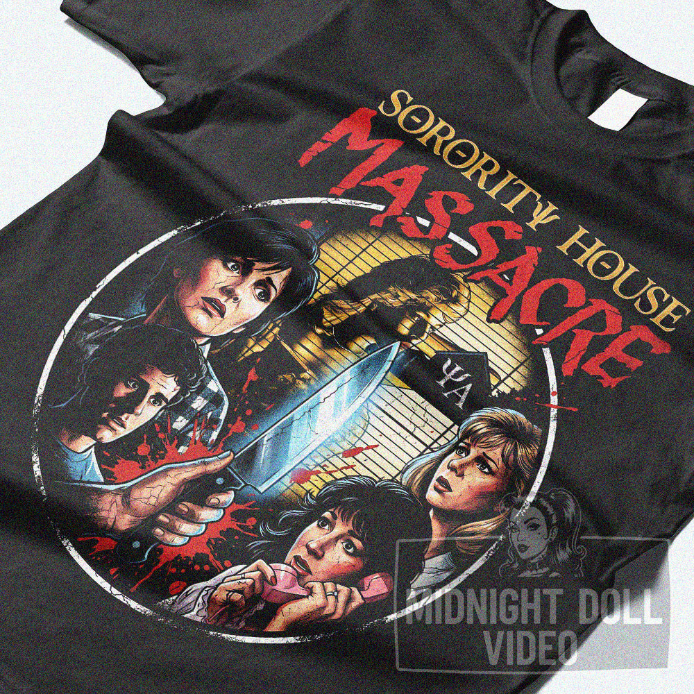 SORORITY HOUSE MASSACRE (1986) - "THE NIGHTMARE IS REAL" VINTAGE T-SHIRT