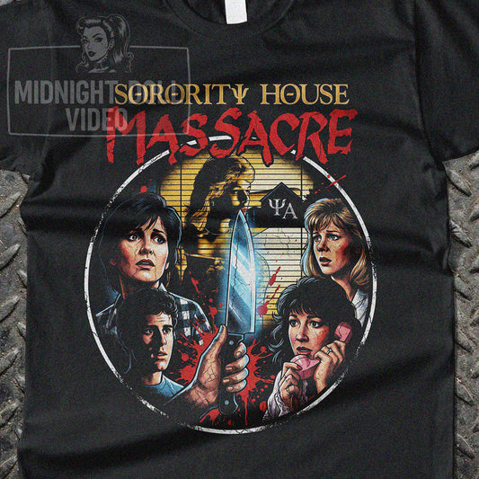 SORORITY HOUSE MASSACRE (1986) - "THE NIGHTMARE IS REAL" VINTAGE T-SHIRT
