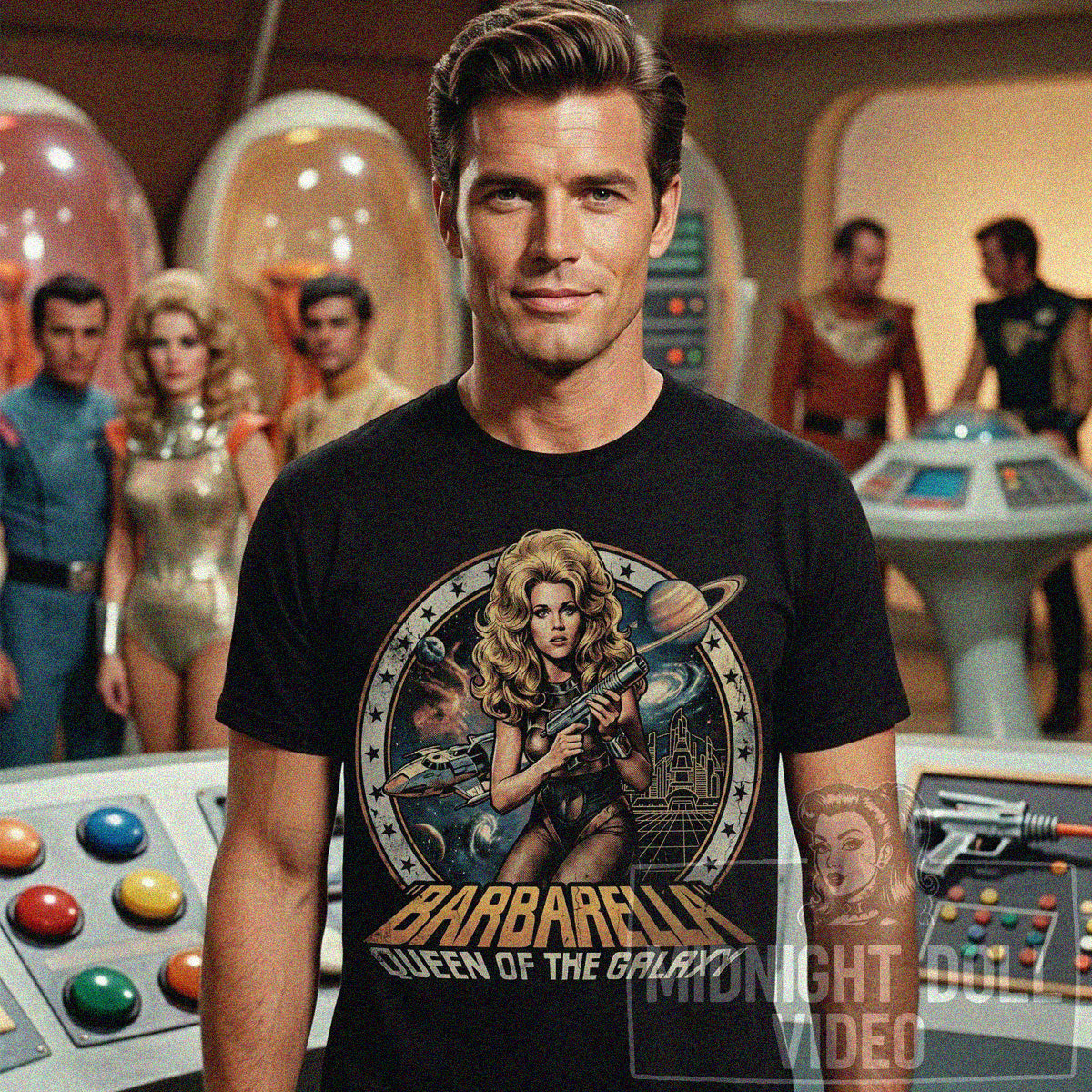 Barbarella (1968) - "Queen of the Galaxy" Vintage T-Shirt