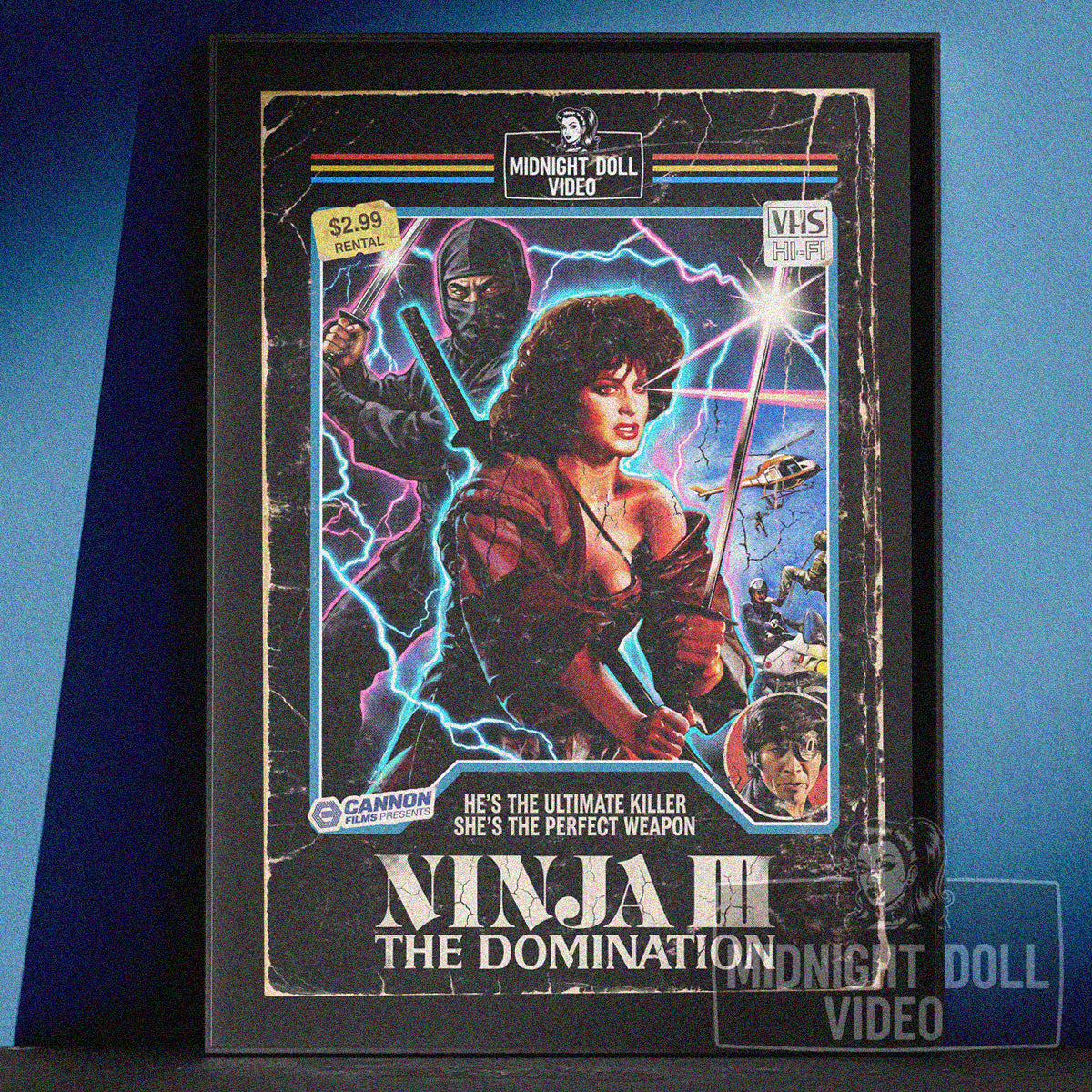 Ninja III: The Domination (1984) - "The Perfect Weapon" VHS Tribute Art Print