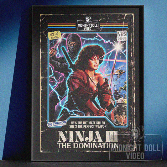 Ninja III: The Domination (1984) - "The Perfect Weapon" VHS Tribute Art Print