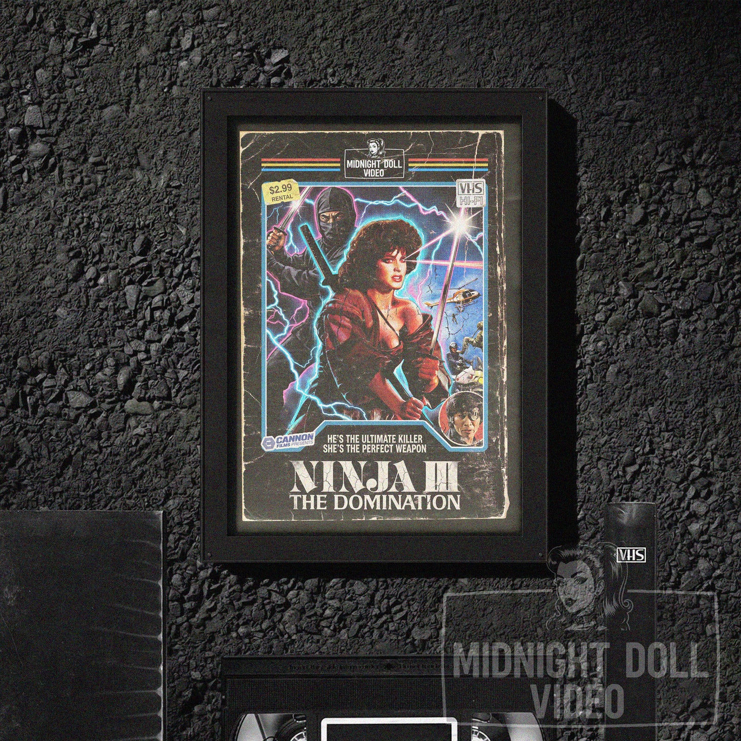 Ninja III: The Domination (1984) - "The Perfect Weapon" VHS Tribute Art Print