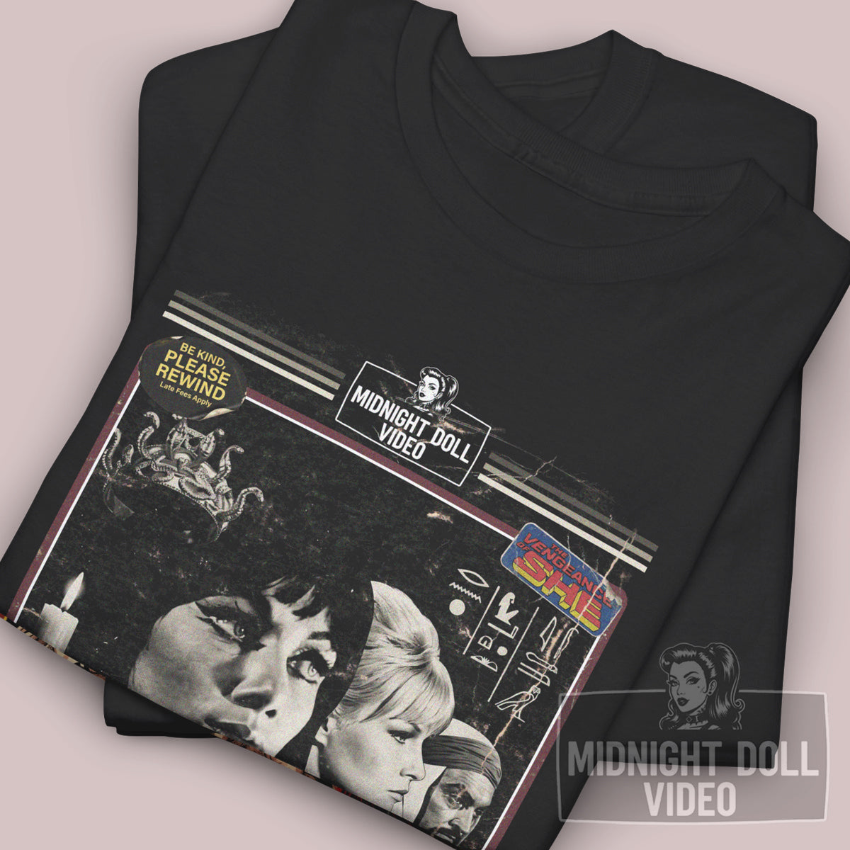 The Vengeance of She (1968) - "The Most Beautiful Woman" VHS Tribute T-Shirt