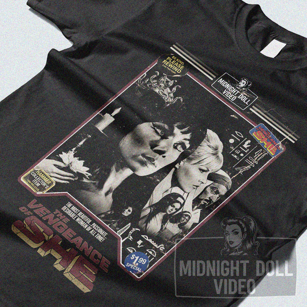 The Vengeance of She (1968) - "The Most Beautiful Woman" VHS Tribute T-Shirt