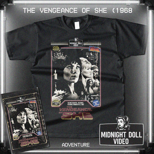 The Vengeance of She (1968) - "The Most Beautiful Woman" VHS Tribute T-Shirt