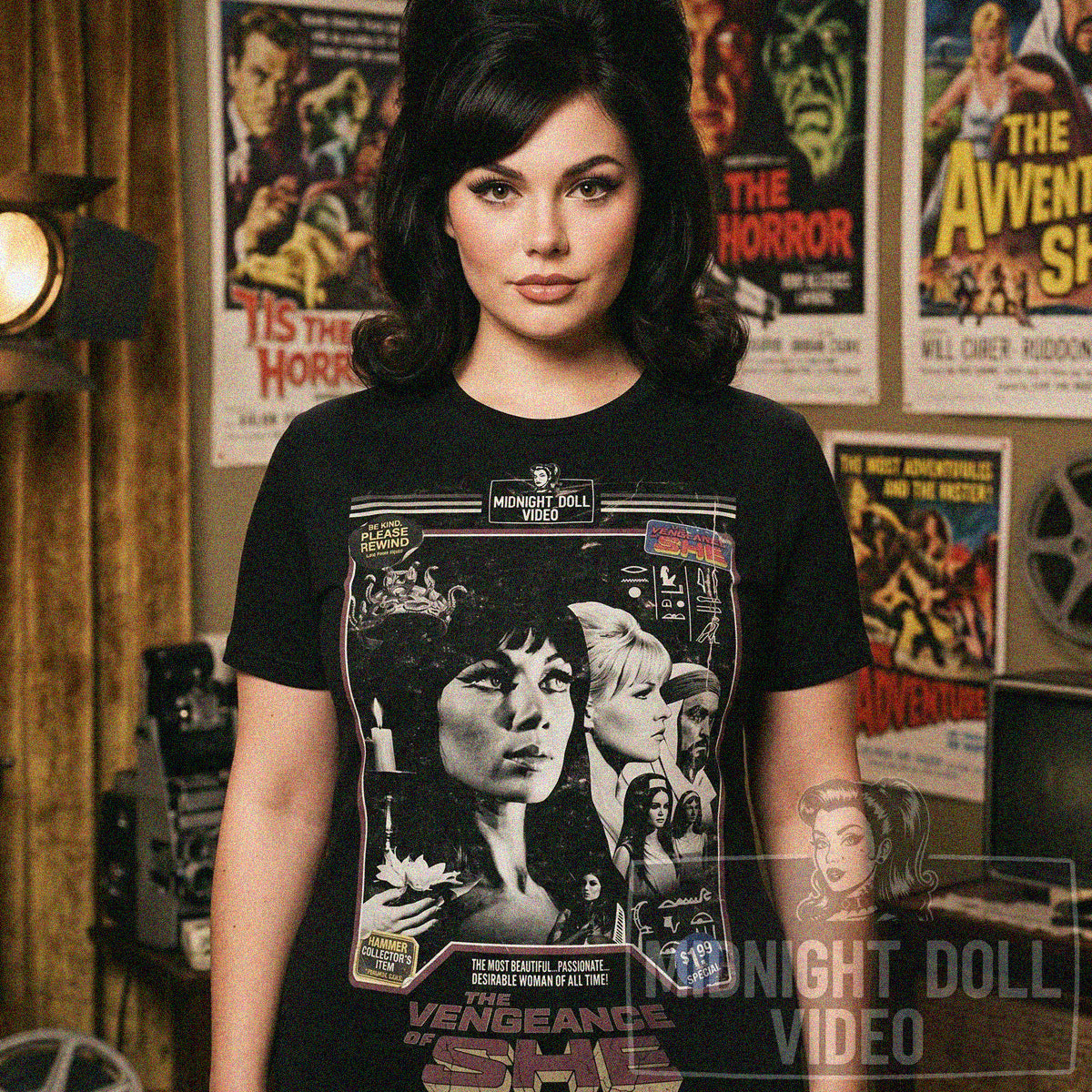 The Vengeance of She (1968) - "The Most Beautiful Woman" VHS Tribute T-Shirt