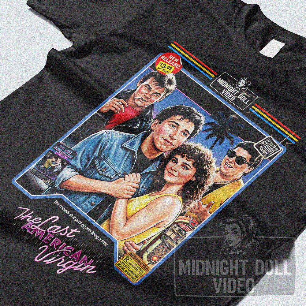 The Last American Virgin (1982) - "Puts Zip Into Being a Teen" VHS Retro Tribute T-Shirt