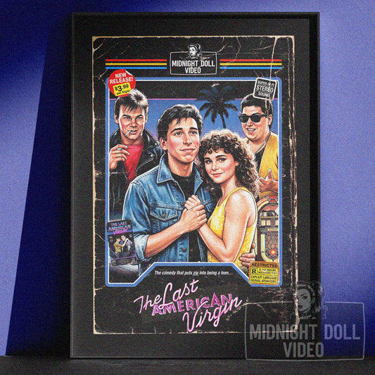 The Last American Virgin (1982) - "Puts Zip Into Being a Teen" VHS Tribute Art Print