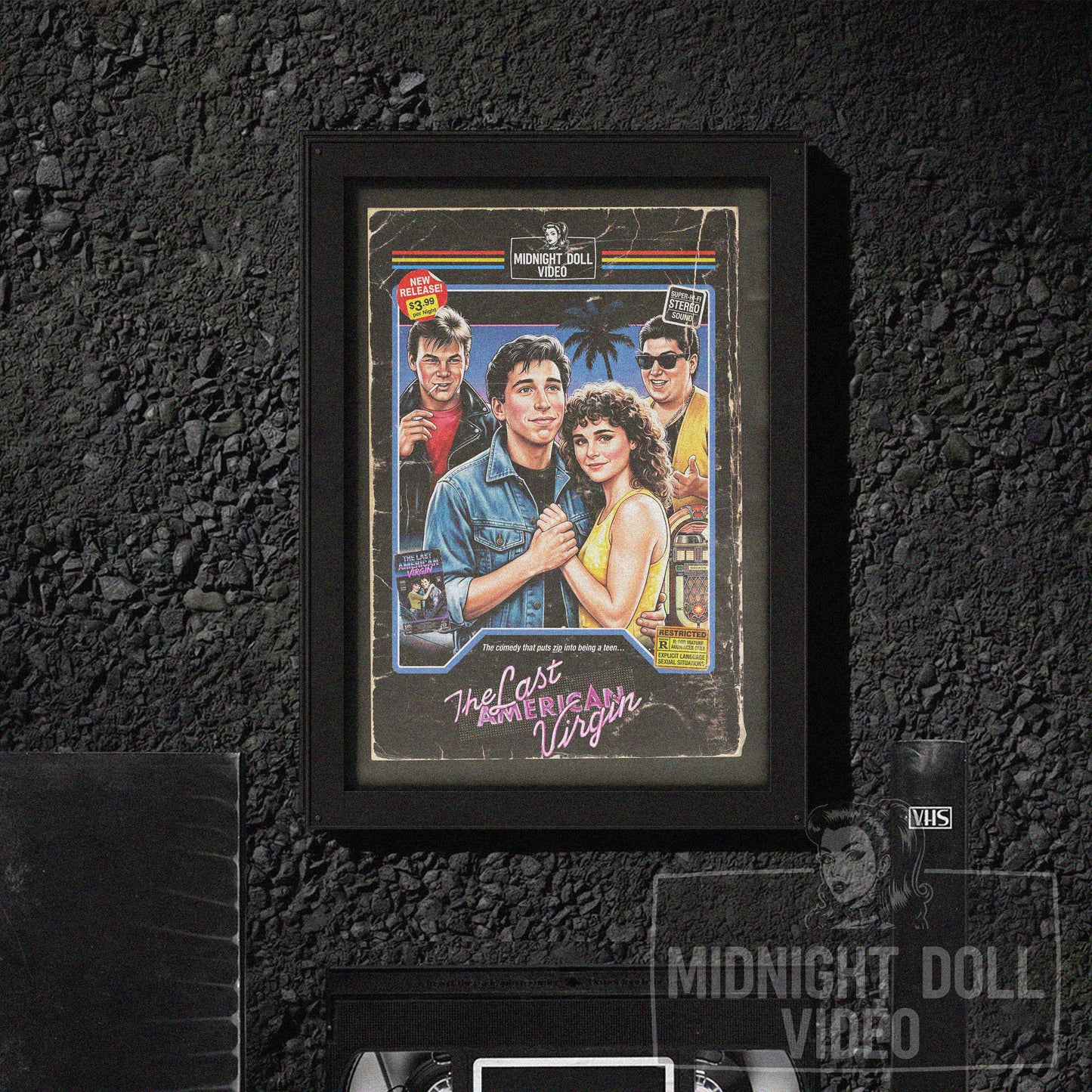 The Last American Virgin (1982) - "Puts Zip Into Being a Teen" VHS Tribute Art Print