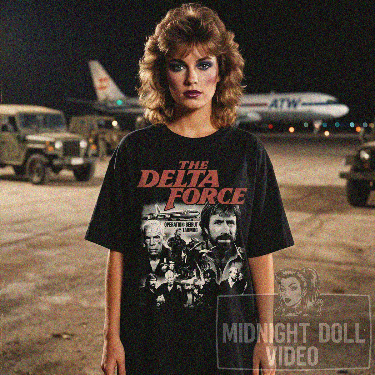 The Delta Force (1986) "Operation Beirut Tarmac" Vintage T-Shirt