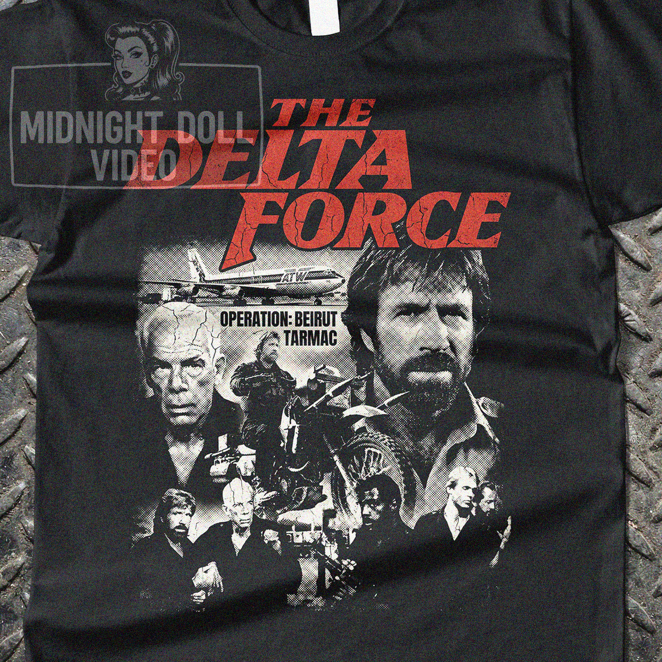 The Delta Force (1986) "Operation Beirut Tarmac" Vintage T-Shirt