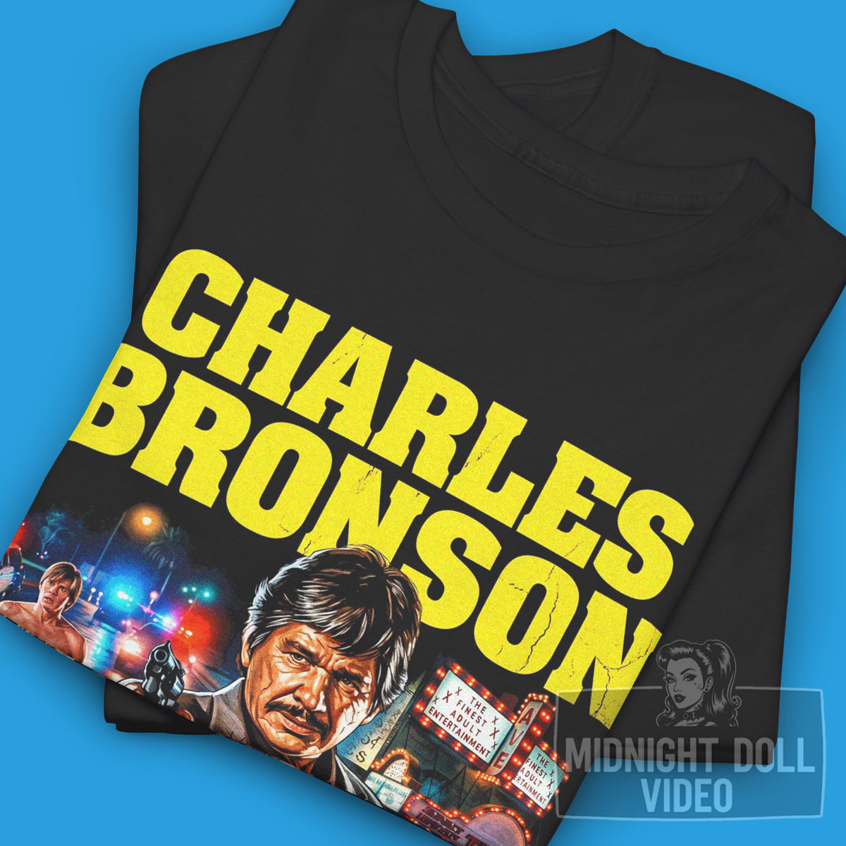 10 TO MIDNIGHT (1983) - "BRONSON IS BACK" VINTAGE T-SHIRT