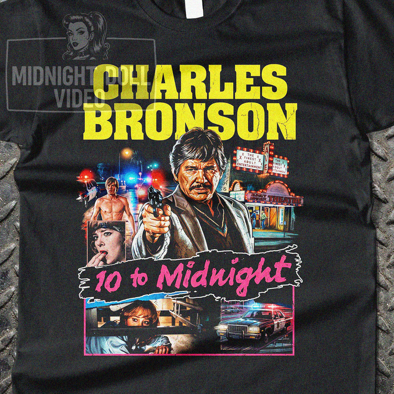 10 TO MIDNIGHT (1983) - "BRONSON IS BACK" VINTAGE T-SHIRT