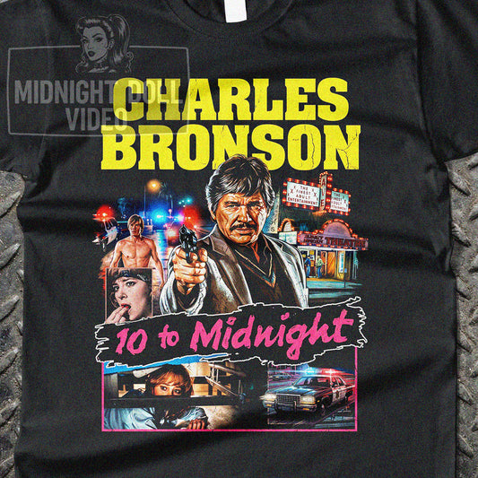 10 TO MIDNIGHT (1983) - "BRONSON IS BACK" VINTAGE T-SHIRT