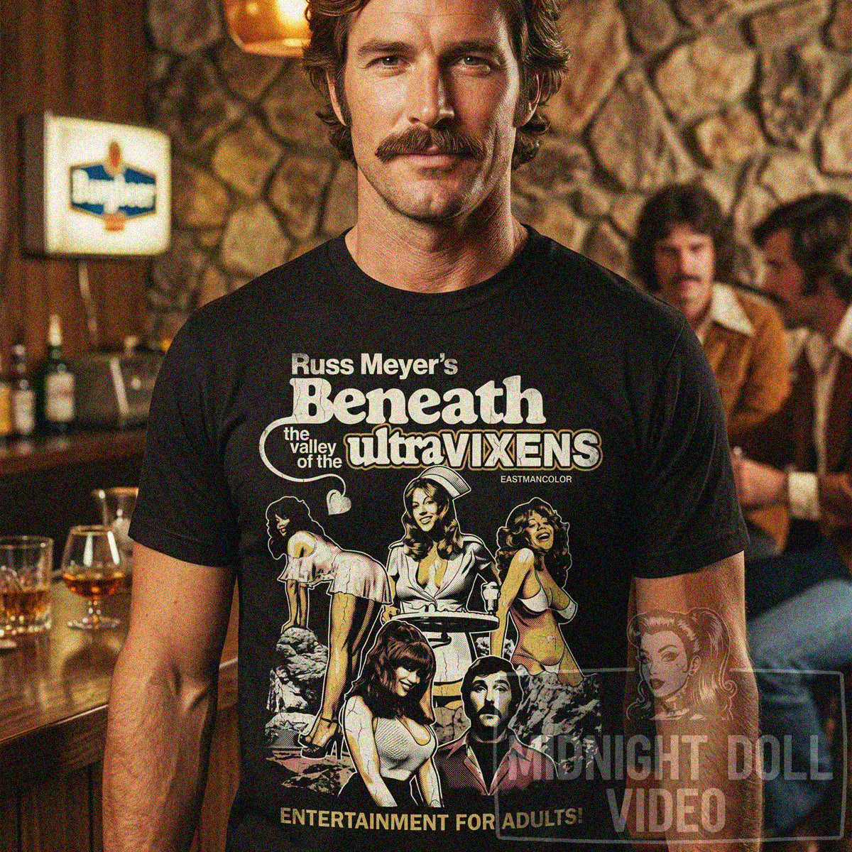 BENEATH THE VALLEY OF THE ULTRA-VIXENS (1979) - "ENTERTAINMENT FOR ADULTS" VINTAGE T-SHIRT