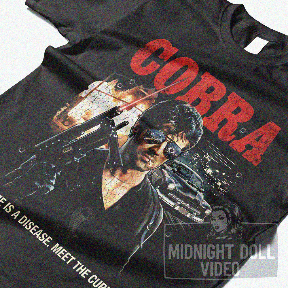 COBRA (1986) - "MEET THE CURE" VINTAGE T-SHIRT