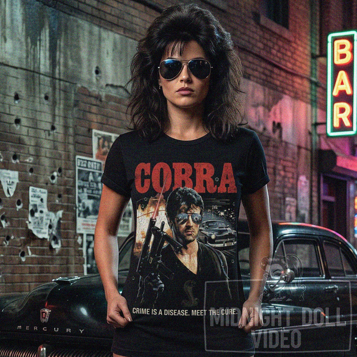 COBRA (1986) - "MEET THE CURE" VINTAGE T-SHIRT