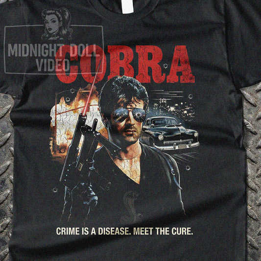 COBRA (1986) - "MEET THE CURE" VINTAGE T-SHIRT