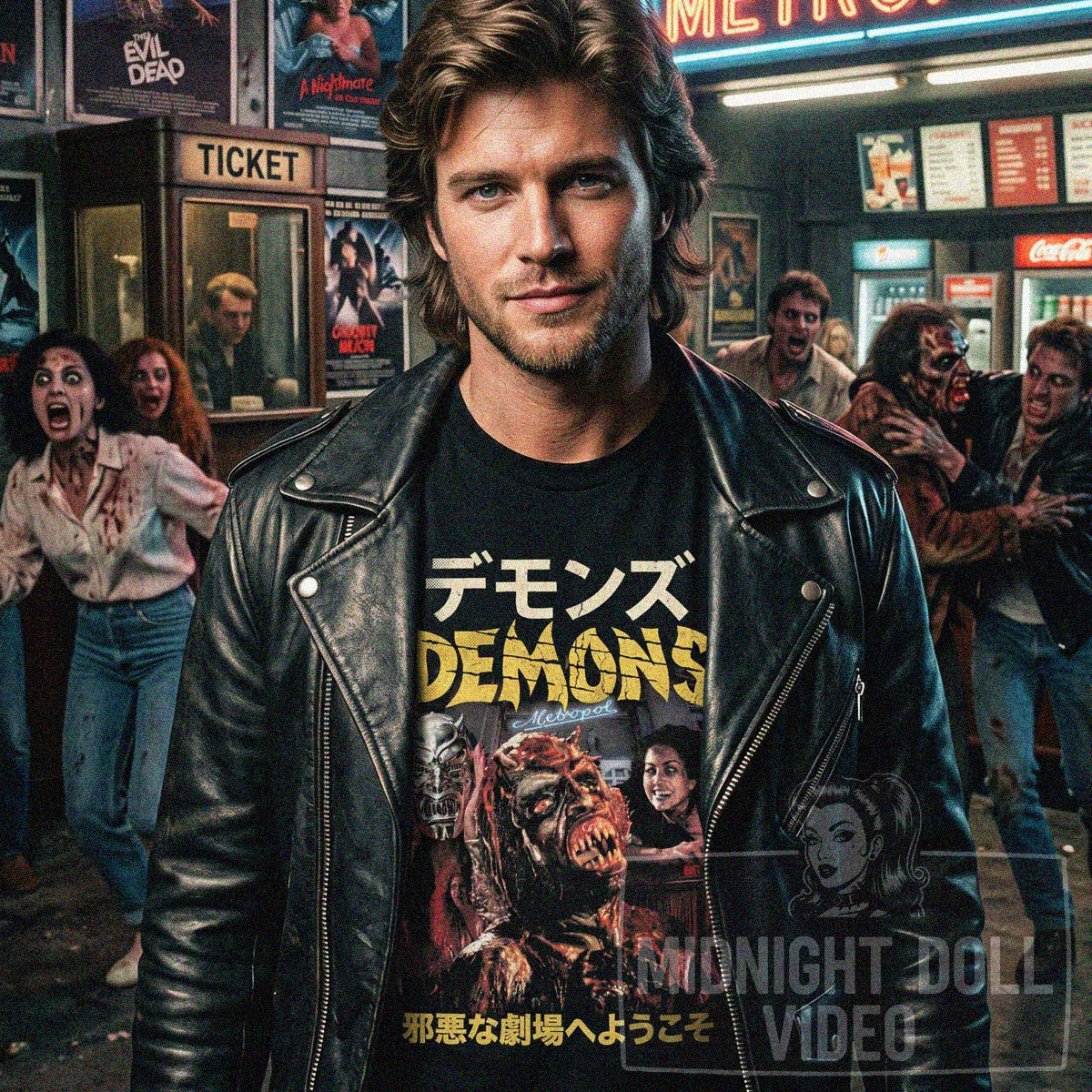 DEMONS (1985) - RETRO JAPANESE T-SHIRT
