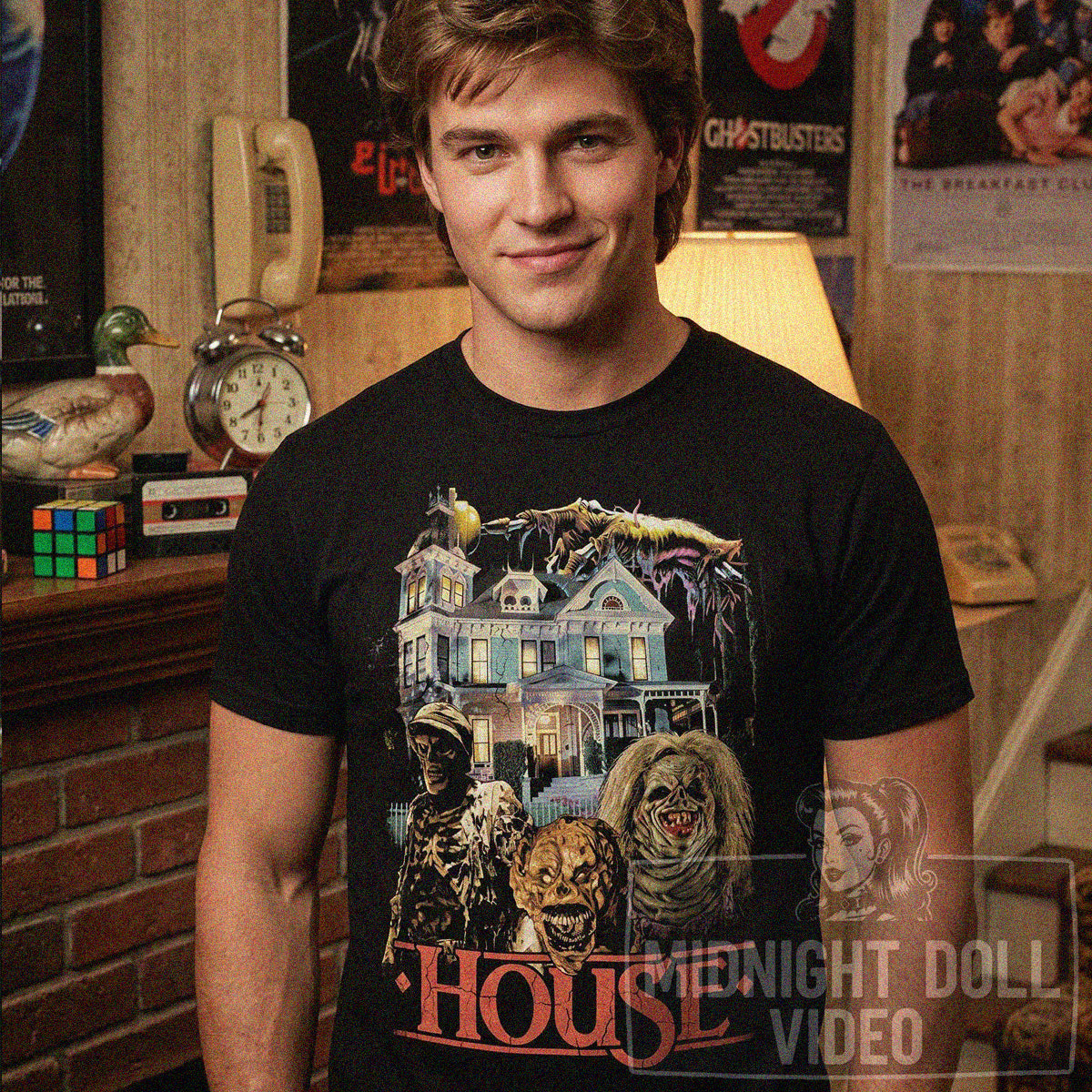 HOUSE (1985) - VINTAGE HORROR COMEDY TRIBUTE T-SHIRT